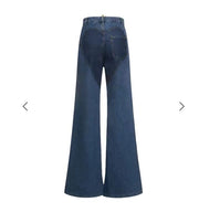 Women’s Cutout Flare Denim Pants – Hollow Criss-Cross Streetwear Jeans