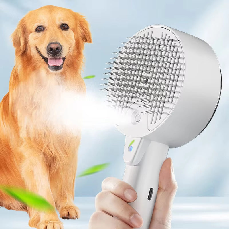 Steam. Detangle. Relax.
This 3-in-1 grooming brush gently detangles, massages, and hydrates your pet’s coat — for spa-level care at home. - Globentra