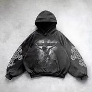 Hooded Printed Hip Hop Y2G Streetwear Sweatshirt – Unisex Pullover Hoodie