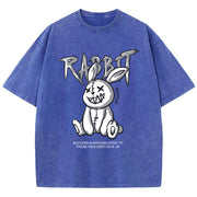 Cute Rabbit Print T-Shirt – Casual Streetwear Graphic Tee