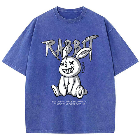 Cute Rabbit Print T-Shirt – Casual Streetwear Graphic Tee